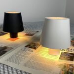 USB Rechargeable LED Bottle Lamp – 3-Color Dimmable Wireless Table Light (1 Pc) - Fabric Detail by Nari Haat, India...