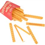 Cute French-Fries-Shaped Bag Clips With in a Magnetic Box (12 Pcs Set) - Sleeve Design by Nari Haat, Indian ethnic we...