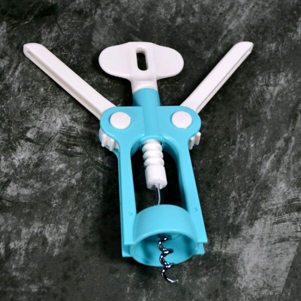 Waiter style wine corkscrew and bottle opener