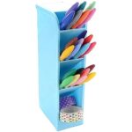 Multipurpose 4 Compartment Pen Holder Office Desktop (1 Pc) - Sleeve Design by Nari Haat, Indian ethnic wear, women c...