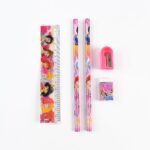 Fun & Functional! 5-in-1 Cartoon Pencil Set for School & Play (5 Pc) - Sleeve Design by Nari Haat, Indian ethnic wear...
