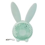 Cute Rabbit USB Desk Fan for Kids & Camping (1 Pc, Plastic, Mist Air) - Closeup Embroidery by Nari Haat, Indian ethni...