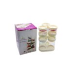 Multipurpose Plastic Transparent Storage Containers Masala Box Dabba Spice, Plastic Masala Spices Container Set Capac...