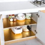 Oil-Proof Aluminum Foil Sticker – Waterproof Self-Adhesive Kitchen Wallpaper - Closeup Embroidery by Nari Haat, Ind...