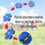 Football Flat Throw Disc - with 3 LED Light Flying Toys - Fabric Detail by Nari Haat, Indian ethnic wear, women cloth...