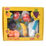 Realistic Sliceable Fruits Cutting Play Toy Set (7 Pcs Set) - Neckline Detail by Nari Haat, Indian ethnic wear, women...