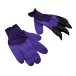 Garden Farming Gloves With Hand Fingertips & Plastic Claws (1 Pair) - Neckline Detail by Nari Haat, Indian ethnic wea...