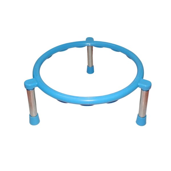 Stainless Steel Single Ring Matka Stand - Front View by Nari Haat, Indian ethnic wear, women clothing, designer suit