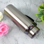 800ml Stainless Steel Water Bottle – Leak-Proof Thermos for Travel & Office - Fabric Detail by Nari Haat, Indian et...