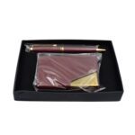 Leather Professional Business Visiting Card Case (2 Pc Set / With Gift Box) - Sleeve Design by Nari Haat, Indian ethn...