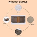 Plastic Folding Wardrobe Storage Organizer (1 Layer / 1 Pc) - Back View by Nari Haat, Indian ethnic wear, women cloth...