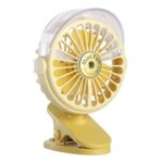 Clip Desk Fan Portable Table Cooling Fan for Home, Car & Office - Back View by Nari Haat, Indian ethnic wear, women c...