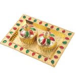 Rakasha Bandhan Special Puja Thali, Kumkum Thali Holder, Pooja Return Gift, Indian Housewarming Gifts, Brother / Bhai...