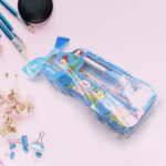 Bus Shape Compass Box for Boys, Kids School Accessories |  Pencil Box  with Wheels for Girls and Kids, String Operate...