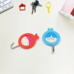 Multipurpose Self-Adhesive Hooks (2 Pc): Heavy Duty, Waterproof, Bathroom, Kitchen (2 Pc) - Back View by Nari Haat, I...