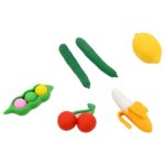 3D Mix Design Fancy & Colorful Erasers – Novelty Set for Kids & School Prize (1 Set) - Back View by Nari Haat, Indi...