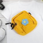 Solid Color Shoulder Crossbody Bag – Trendy Small Square Bag for Students - Neckline Detail by Nari Haat, Indian et...