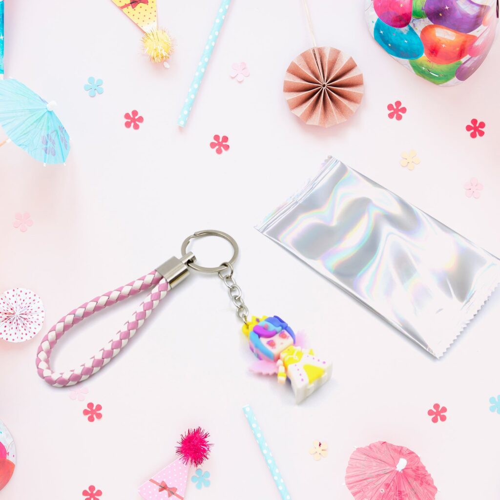 Cute Keychain With Card Gift - Keychain Accessories Key Chain Backpack Charms Car Keys Keychain for Kids Girls, Unico...