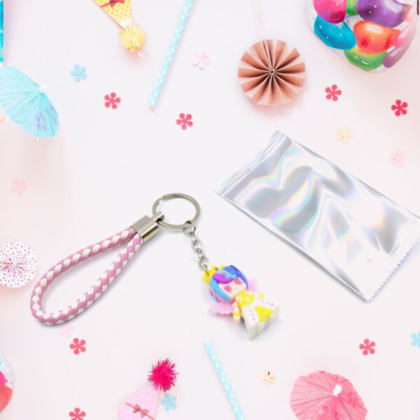 Cute Keychain With Card Gift - Keychain Accessories Key Chain Backpack Charms Car Keys Keychain for Kids Girls, Unico...