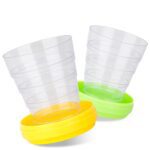 Portable Travelling Cup/Tumbler With Lid Folding / Pocket Glass for Travelling, Water Cup for Kids Walker, Folding Ca...