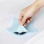 Silicone Star Shaped Sink Filter Bathroom Hair Catcher Drain Strainers for Basin - Neckline Detail by Nari Haat, Indi...
