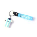 Cute Cartoon Silicone 3D Key Chain with Metal Hook & Strap (Pack of 1 / Mix Design) - Sleeve Design by Nari Haat, Ind...