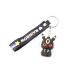 Cute Cartoon Silicone 3D Key Chain with Metal Hook & Strap (Pack of 1 / Mix Design) - Sleeve Design by Nari Haat, Ind...