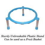 Stainless Steel Single Ring Matka Stand - Neckline Detail by Nari Haat, Indian ethnic wear, women clothing, designer ...