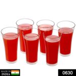 Stylish look Plastic Juicy Glass, Transparent Glasses Set 300ml (6pcs) - With Dupatta by Nari Haat, Indian ethnic wea...