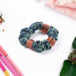 Small Hair Rubber Bands (Pack of 1 / Multicolour / Design), Hair accessories - Neckline Detail by Nari Haat, Indian e...