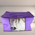Clothing storage bag zipper, non-woven storage bag storing the clothes and sarees - Full Detail by Nari Haat, Indian ...