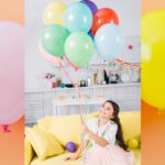 Big Size Balloons Kinds of Rainbow Party Latex Balloons (3 Pcs Set - Neckline Detail by Nari Haat, Indian ethnic wear...
