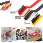 3-Piece Mini Wire Brush Set: Tackle Tough Cleaning Jobs (Multi-Material) - Full Detail by Nari Haat, Indian ethnic we...