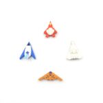 Fun Erasers for Kids: Gun & Plane Shapes (4-Pack, Gift Set) - Back View by Nari Haat, Indian ethnic wear, women cloth...
