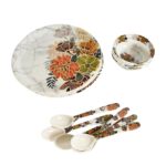 Dream 18-Piece Plastic Dinner Set - Closeup Embroidery by Nari Haat, Indian ethnic wear, women clothing, designer suit