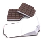 Small Chocolate Scented Bite-Shape Pocket Diary – Memo Notebook for Kids (80 Pages) - Back View by Nari Haat, India...
