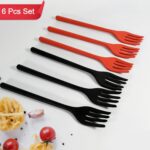 Silicone Flexible Forks, Silicone Cooking Fork (6 Pcs) - Back View by Nari Haat, Indian ethnic wear, women clothing, ...