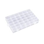 36 Grids Clear Plastic Transparent Organizer Box (1pc) - Full Detail by Nari Haat, Indian ethnic wear, women clothing...