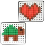 Pixel Cubes Toy for Children Early Education, Pixel Game Educational Board Games Board, Birthday Gift for Kids, Learn...