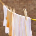 Heavy Duty Bamboo Wooden Cloth Clips / Pegs (20 Pcs Set) - Fabric Detail by Nari Haat, Indian ethnic wear, women clot...