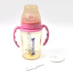 Plastic Baby Feeding Bottle with Handles & Straw (220 ML / 1 Pc) - Sleeve Design by Nari Haat, Indian ethnic wear, wo...
