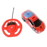 Plastic RC Racing Car – 2-Way Control with Handle Remote & Rechargeable Battery - Sleeve Design by Nari Haat, India...