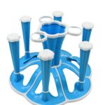 Miracle Plastic Glass Stand for Kitchen & Dining (6-Glass, Spices, Moq - 2 Pc) - Back View by Nari Haat, Indian ethni...