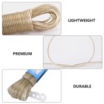 Clothesline Portable Travel Clothesline Adjustable with 2 Plastic Hooks (10 M Approx / 1 Pc) - Full Detail by Nari Ha...