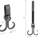 360° Rotating Multi-Purpose Baby Carriage Hook – For Strollers, Cars & More (1 Pc) - Sleeve Design by Nari Haat, I...