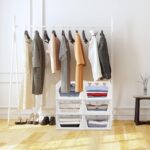 3 Layer Stackable Multifunctional Storage,for Clothes Foldable Drawer Shelf Basket Utility Cart Rack Storage Organize...