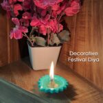 Silicone Diya for Diwali Attractive Design Colourful Diya Combo, Diwali (6 Pcs Set) - Fabric Detail by Nari Haat, Ind...