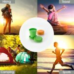 Portable Folding Travel Cup with Lid | Compact Expandable Tumbler for Kids & Camping - Back View by Nari Haat, Indian...