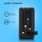 10000mAh 12W Fast Charging Power Bank with 4-in-1 USB & Mobile Holder (1 Pc) - Sleeve Design by Nari Haat, Indian eth...