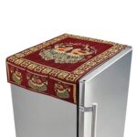 Peacock Design Cotton Fridge Top Cover